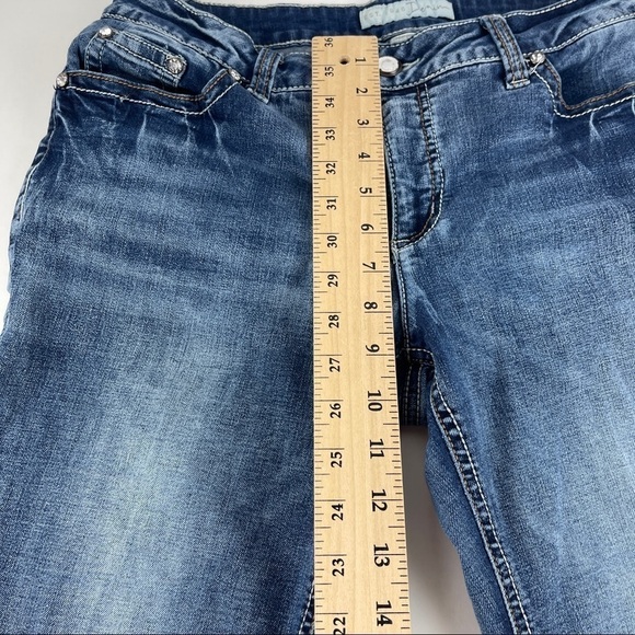 Est 1946 Denim Jeans Womens 10 Comtemporary Blue Denim Distressed - Picture 8 of 12